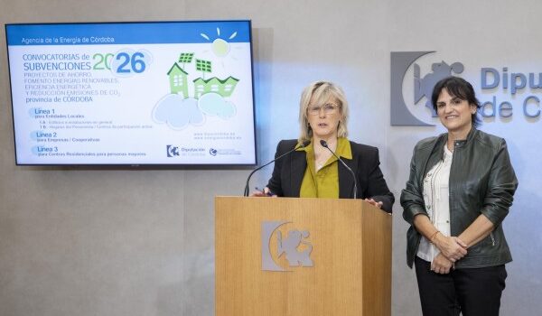 La Diputación de Córdoba destina 1,5 millones de euros a impulsar la transición energética en la provincia