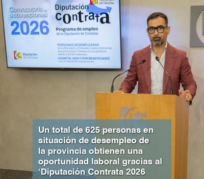 El Valle del Guadiato recibirá 77 nuevos empleos gracias al programa ‘Diputación Contrata 2026’