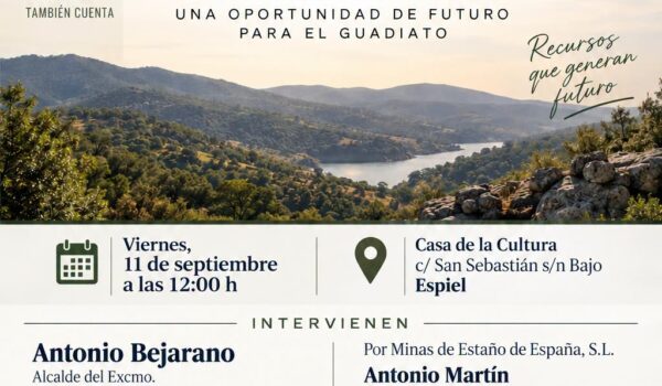 Espiel acogerá la presentación del Proyecto Oropesa sobre el desarrollo económico del Guadiato