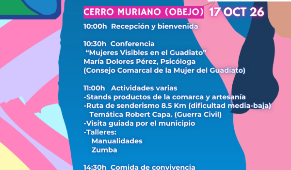 Cerro Muriano acogerá el 17 de octubre la Convivencia por la Igualdad del Valle del Guadiato