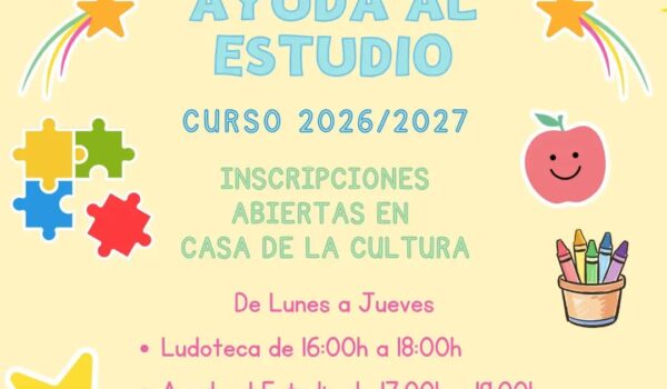 Espiel pone en marcha los servicios municipales de Ludoteca y Ayuda al Estudio para el curso 2026/2027